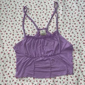 Cropped Lavender Top